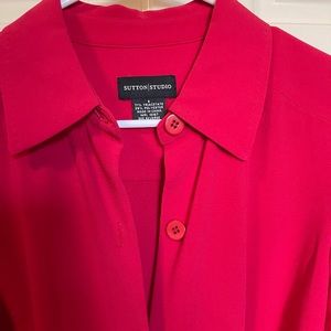 Sutton Studio size 6 red shirtdress.